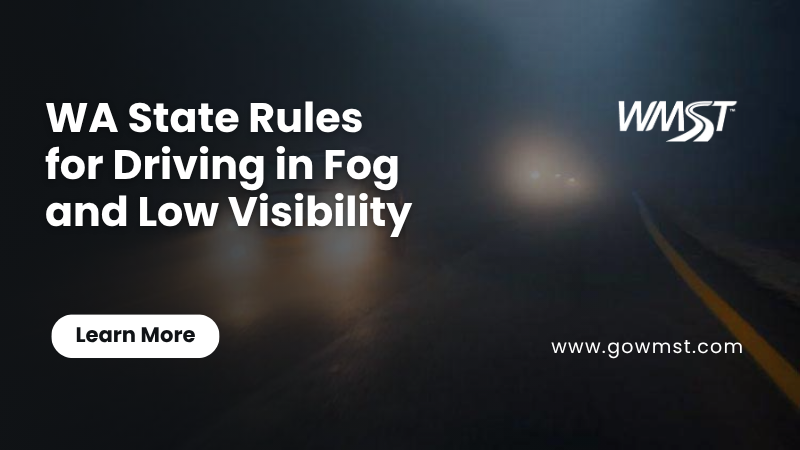 WA State Rules for Driving in Fog and Low Visibility